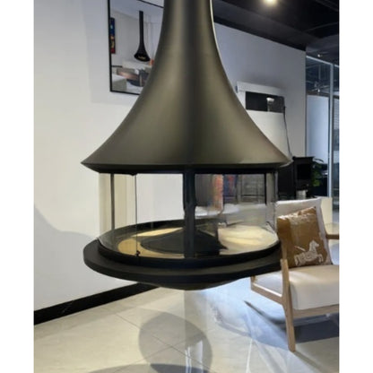 SkyFlame Pyramid Hanging Fireplace